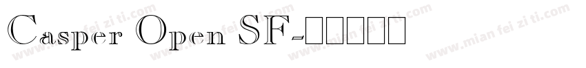 Casper Open SF字体转换